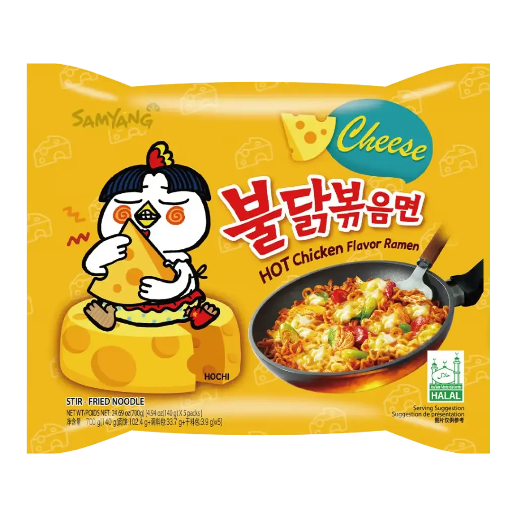 Samyang Buldak Hot Chicken And Cheese Flavored Instant Ramen