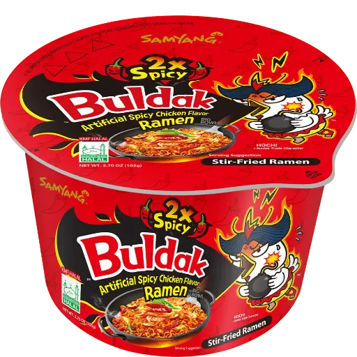 Samyang Buldak 2X Spicy Hot Chicken Flavor Instant Ramen Big Bowl