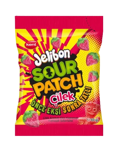 Jelibon Sour Patch Cilek (strawberry) 80g